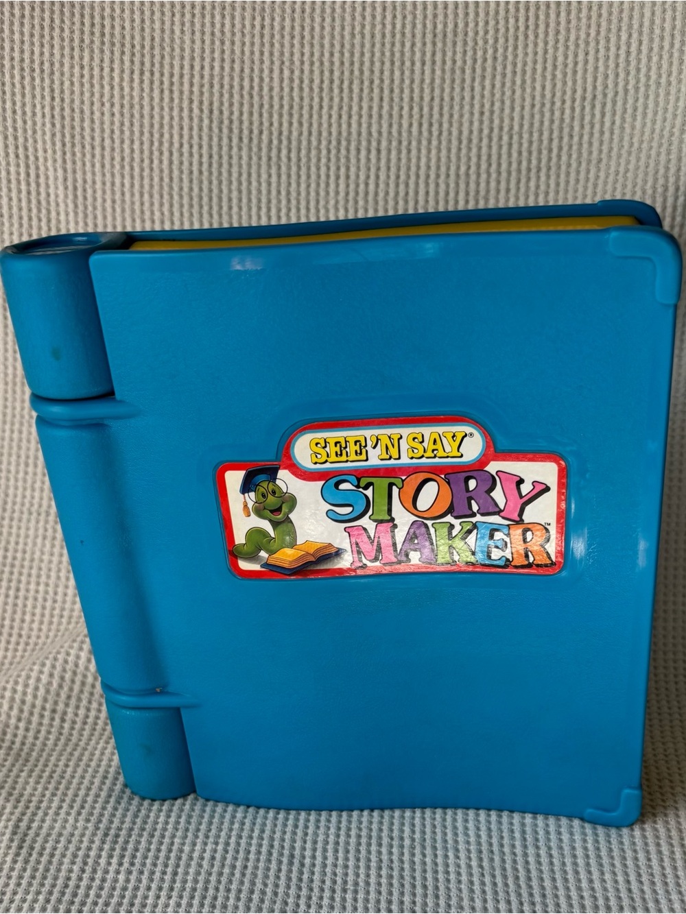 Vintage Mattel See 'N Say Story Maker Blue Book 1991 Tested and Working 
8”x8”x2